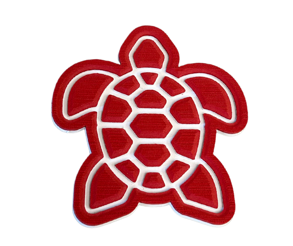 Next Level SeaDek® Turtle Ruby Red over White