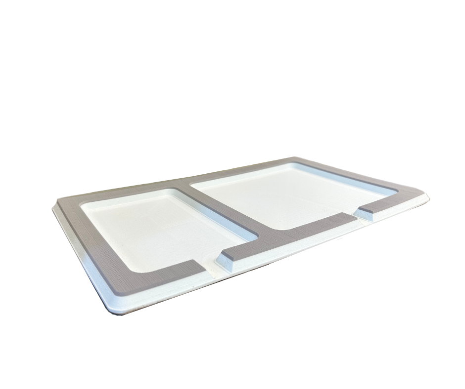 Next Level SeaDek® Double Dash Pad Storm Gray over Caribbean Blue